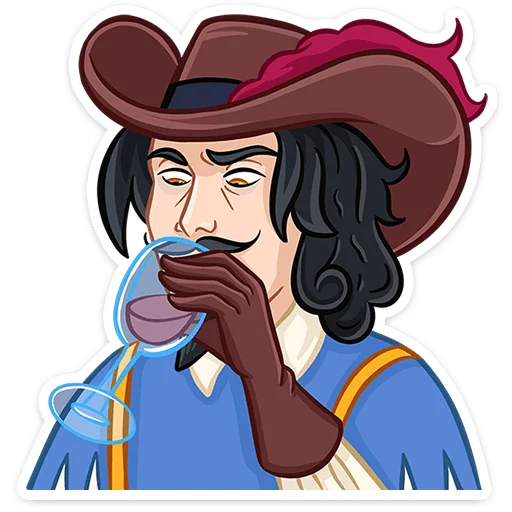 🍷 Стикер «Этьен» для Telegram