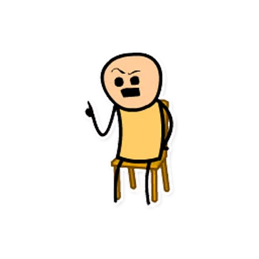 👆 Стикер «Cyanide and Happiness» для Telegram