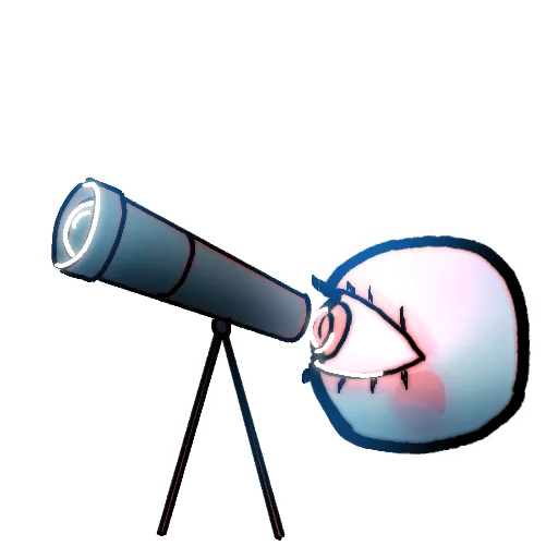 🔭 Стикер «Eye guy 2» для Telegram