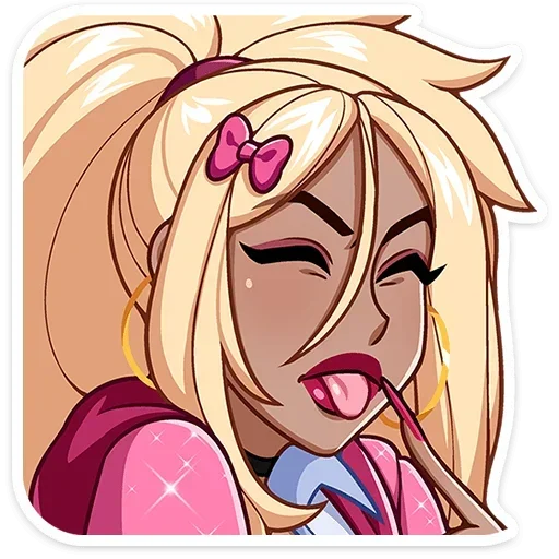 😛 Стикер «Эцуко без надписей» для Telegram