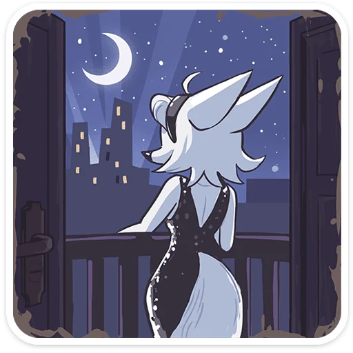 🌃 Стикер «Амели» для Telegram