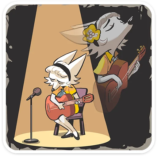 🎸 Стикер «Амели» для Telegram