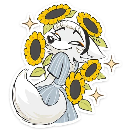 🌻 Стикер «Амели» для Telegram