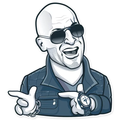 😎 Стикер «Famous Characters» для Telegram