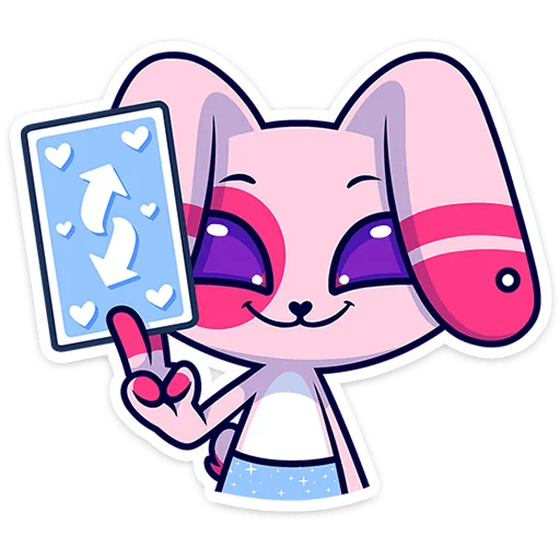 🐰 Стикер «Это второй набор с персонажем из серии Фандом Феста» для Telegram