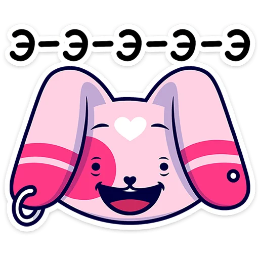 🐰 Стикер «Это второй набор с персонажем из серии Фандом Феста» для Telegram
