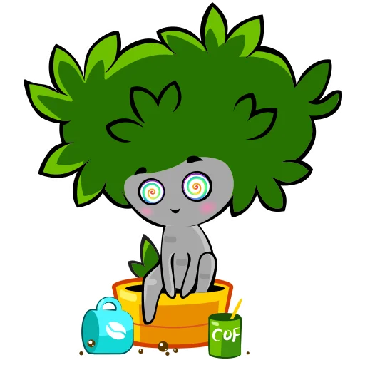 ☕️ Стикер «Фанфикус» для Telegram