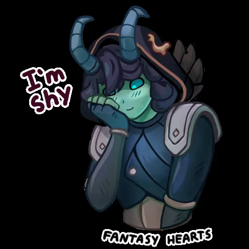 😅 Стикер «Fantasy Hearts» для Telegram