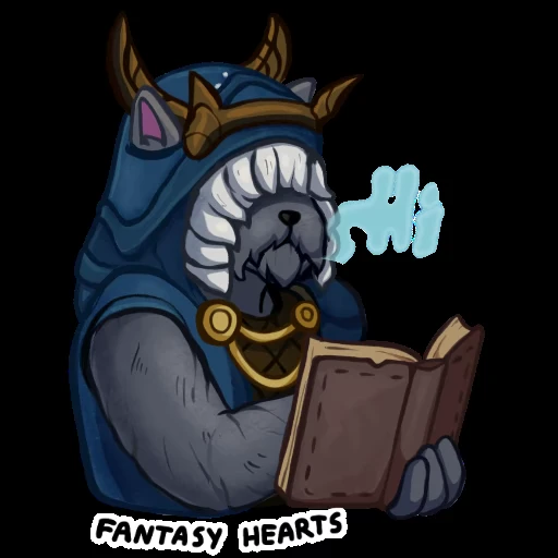 😉 Стикер «Fantasy Hearts» для Telegram