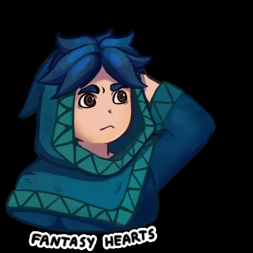🤨 Стикер «Fantasy Hearts» для Telegram