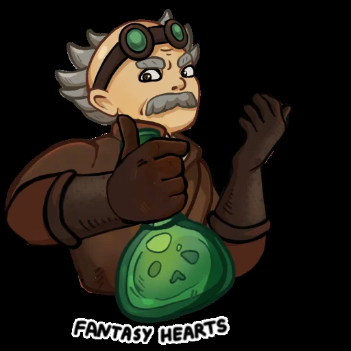 😕 Стикер «Fantasy Hearts» для Telegram