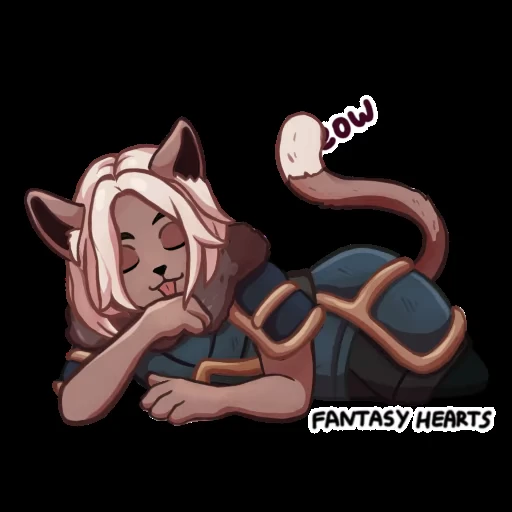 😽 Стикер «Fantasy Hearts» для Telegram