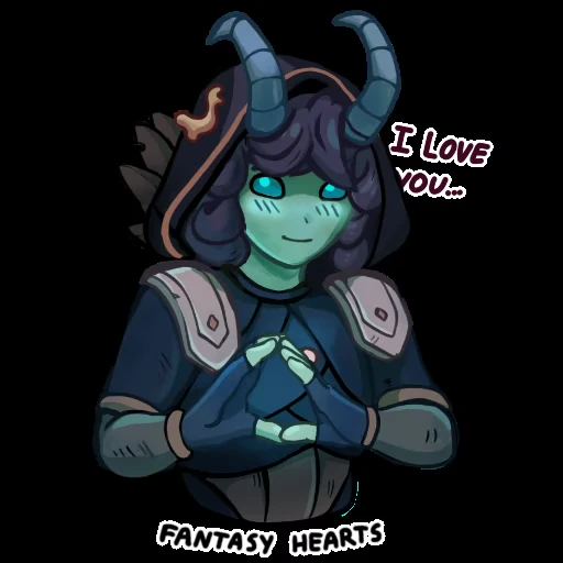 🥰 Стикер «Fantasy Hearts» для Telegram