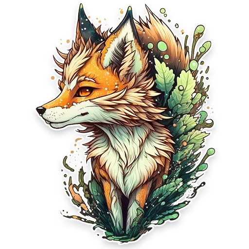 🦊 Стикер «Фэнтези» для Telegram