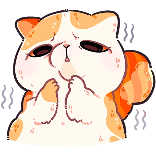 🐱 Стикер «Фасолька без текста» для Telegram