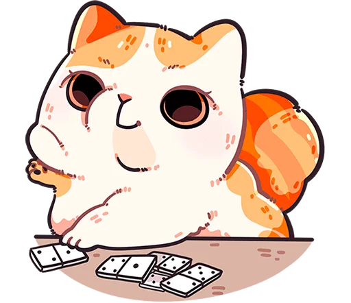 🐱 Стикер «Фасолька без текста» для Telegram
