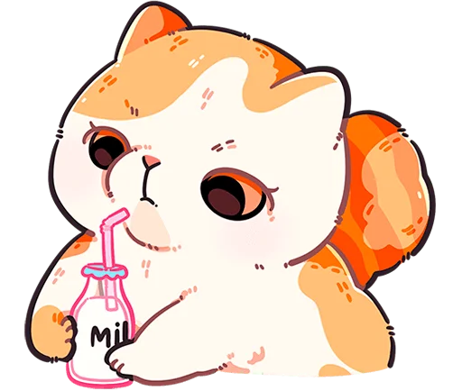 🐱 Стикер «Фасолька без текста» для Telegram