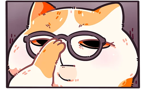 🐱 Стикер «Фасолька без текста» для Telegram