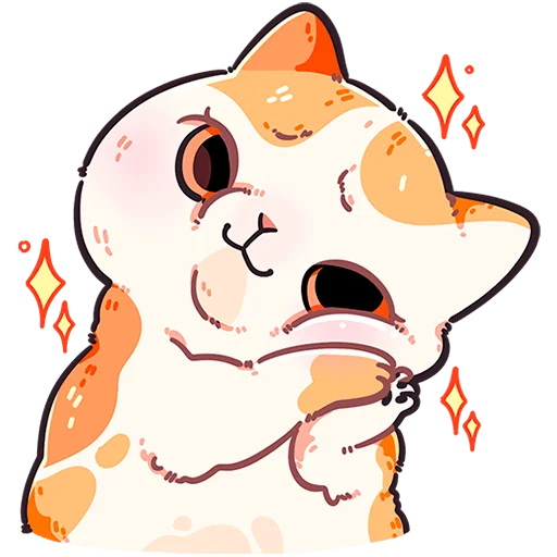 🐱 Стикер «Фасолька без текста» для Telegram