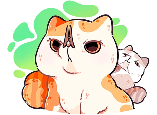 🐱 Стикер «Фасолька без текста» для Telegram