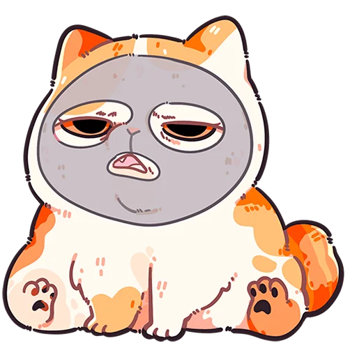 🐱 Стикер «Фасолька без текста» для Telegram