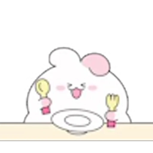 🍽 Эмодзи «Fat Bunny» для Telegram