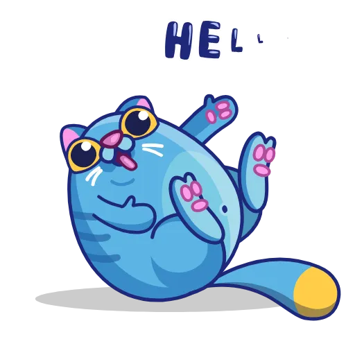 😋 Стикер «Fat Blue C» для Telegram