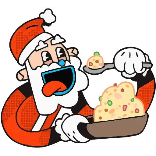 🥗 Эмодзи «Дед Отмороз» для Telegram