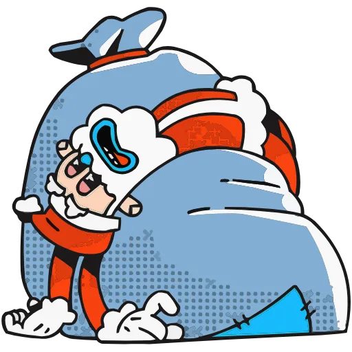 🫠 Эмодзи «Дед Отмороз» для Telegram