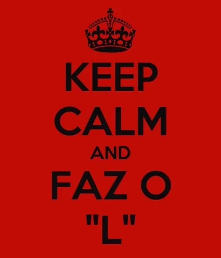 ☕️ Стикер «Faz o L» для Telegram