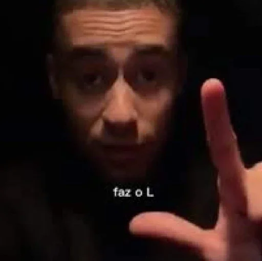 👆 Стикер «Faz o L» для Telegram