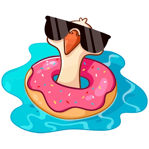 😎 Эмодзи «Гусь Федька» для Telegram