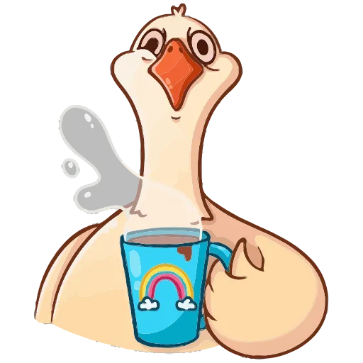 ☕️ Эмодзи «Гусь Федька» для Telegram