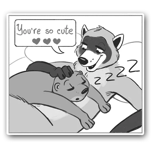 🥰 Стикер «Felix and Nik» для Telegram