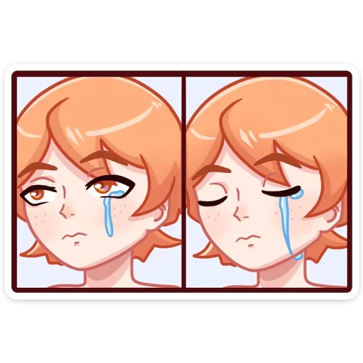😭 Стикер «Рыжик Феликс» для Telegram
