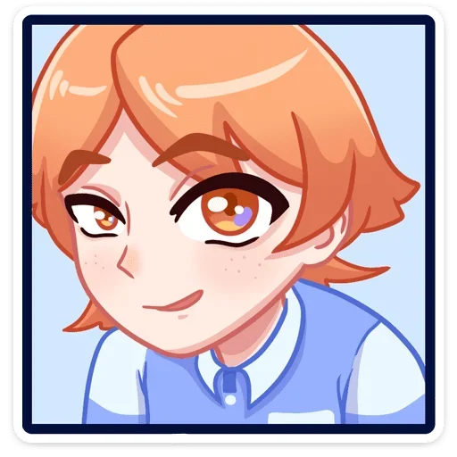 👁 Стикер «Рыжик Феликс» для Telegram