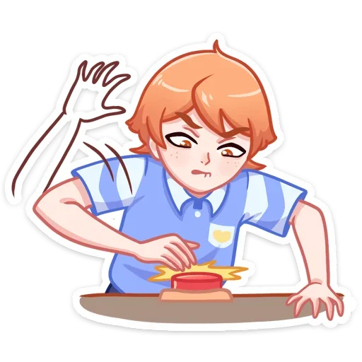 😡 Стикер «Рыжик Феликс» для Telegram