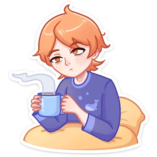 ☕ Стикер «Рыжик Феликс» для Telegram