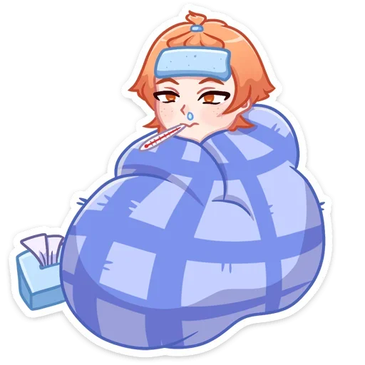🌡 Стикер «Рыжик Феликс» для Telegram