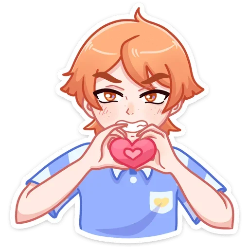 ❤ Стикер «Рыжик Феликс» для Telegram