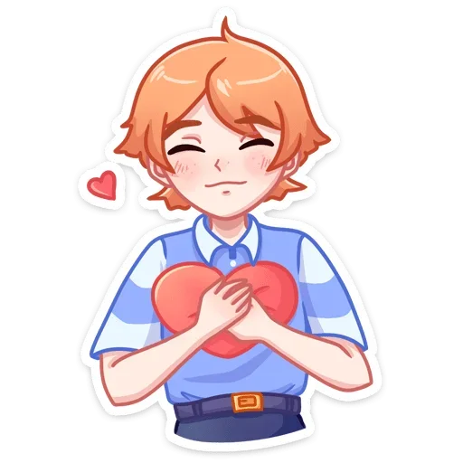 ❤ Стикер «Рыжик Феликс» для Telegram