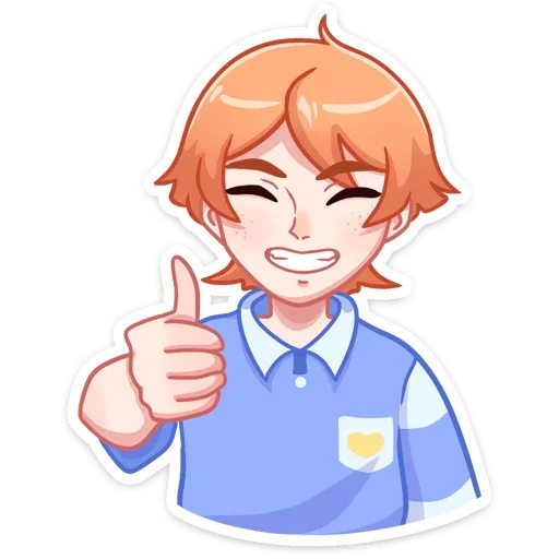 👍 Стикер «Рыжик Феликс» для Telegram