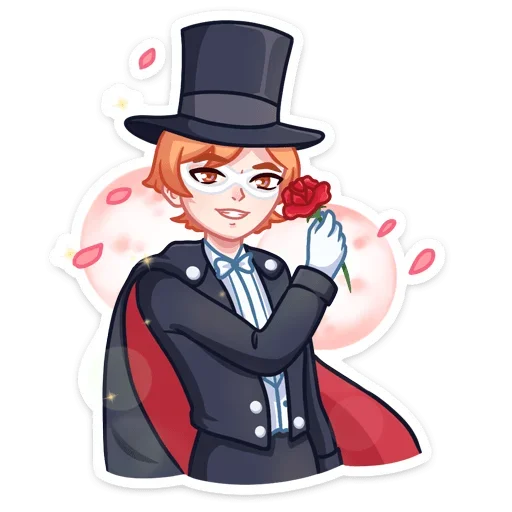 🌹 Стикер «Рыжик Феликс» для Telegram