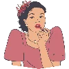 🌸 Эмодзи «Буквы и эмодзи с женскими штучками» для Telegram