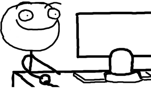 😀 Стикер «Desk / meme faces» для Telegram