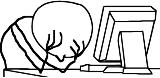 😞 Стикер «Desk / meme faces» для Telegram