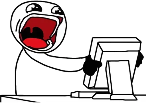 😳 Стикер «Desk / meme faces» для Telegram