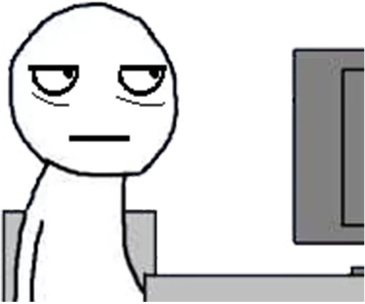 😑 Стикер «Desk / meme faces» для Telegram