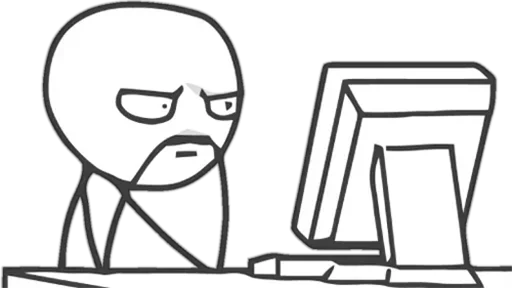 🤔 Стикер «Desk / meme faces» для Telegram