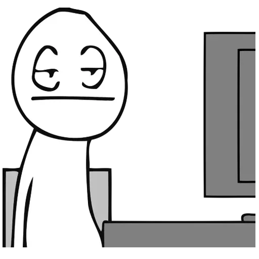 😐 Стикер «Desk / meme faces» для Telegram